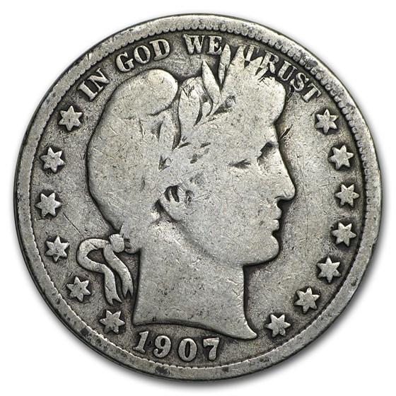 1907-D Barber Half Dollar VG 1907-D Barber Half Dollar VG